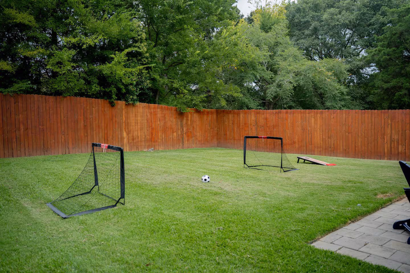 Rimrock backyard with soccer setup