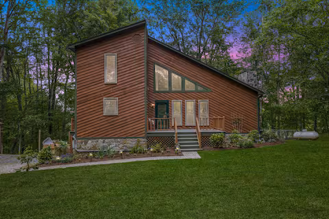 Virgilina lake house front exterior